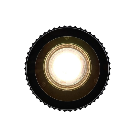 Lampa sufitowa zewnętrzna ryflowana czarna IP54 GU10 Kyklop NO2518316003 - Nordlux